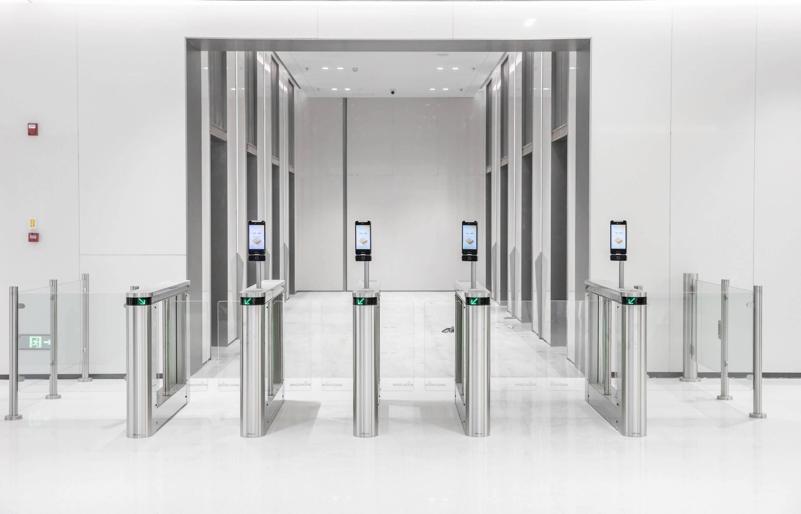 Office building lobby entrance